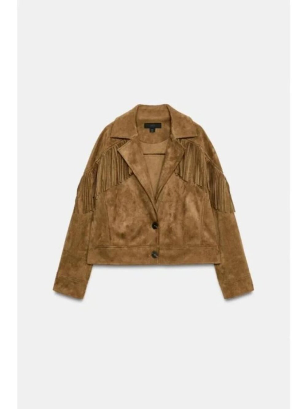 ZARA FAUX SUEDE FRINGE JACKET 4968/222/704